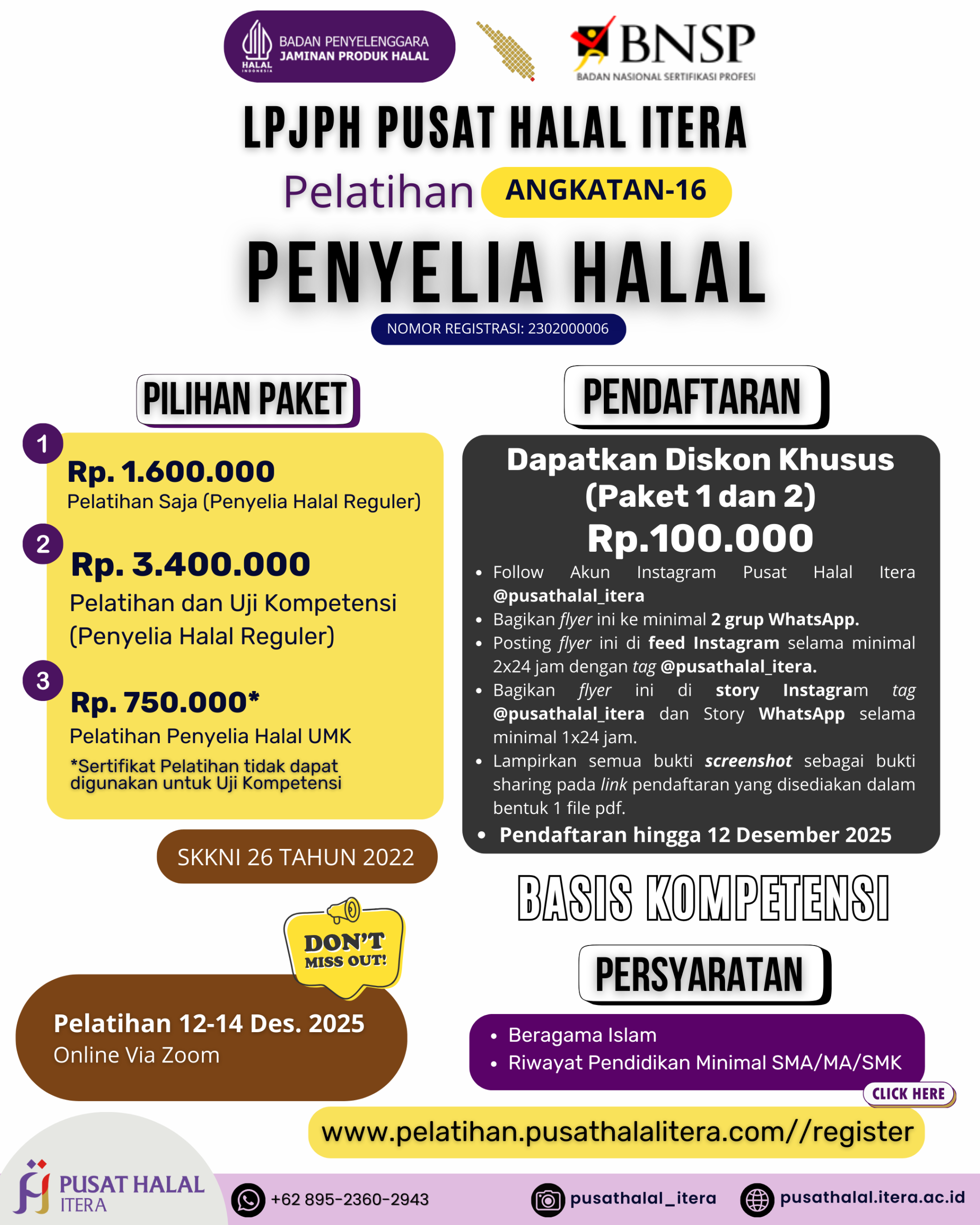 Pelatihan Penyelia Halal Angkatan-16